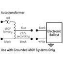 110W 480V to 277V Step-Down Autotransformer (SPQ 6)