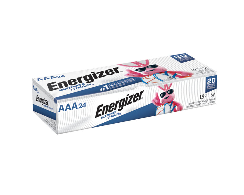 Energizer Ultimate Lithium AAA Batteries, SPQ 24