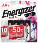 Energizer MAX AA Batteries Pack of 4, Double A Alkaline Batteries SPQ 24